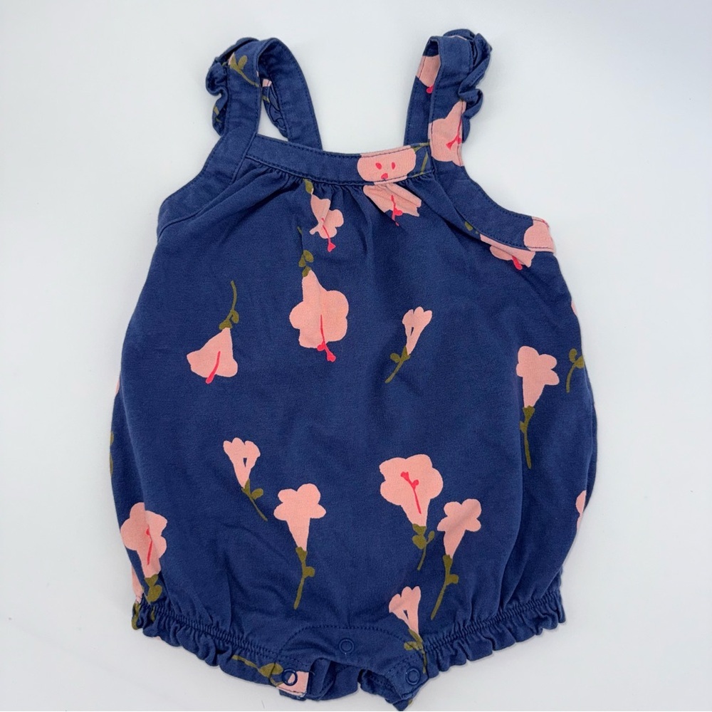 Tea Collection Baby Girls Floral Bubble Romper